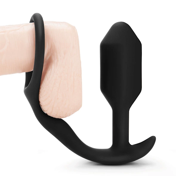 b-Vibe Snug Tug silikonowy model intymny z, 128 g — zdjęcie 4