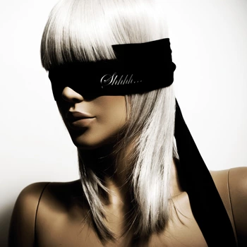 Bijoux Indiscrets Shhh Black, maska na oczy — zdjęcie 3