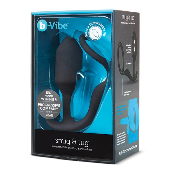b-Vibe Snug Tug silikonowy model intymny z, 128 g — zdjęcie 6