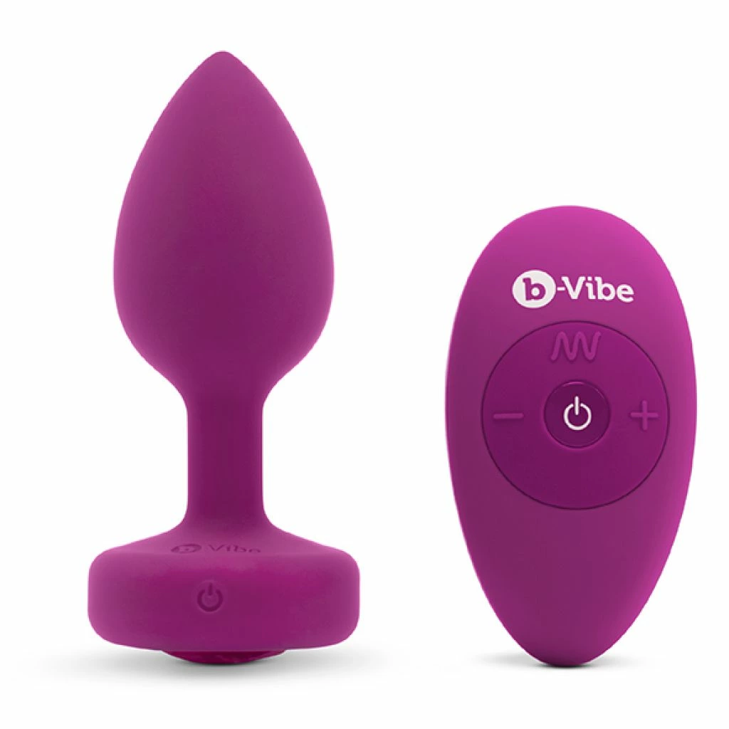 b-Vibe Jewel Plug S/M Pink Ruby
