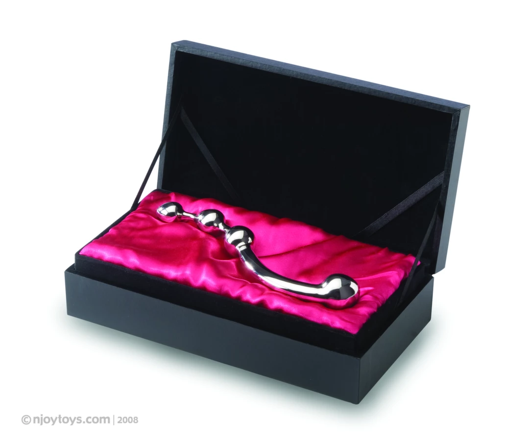 njoy Fun Wand – 20 cm, stalowe dildo — zdjęcie 3