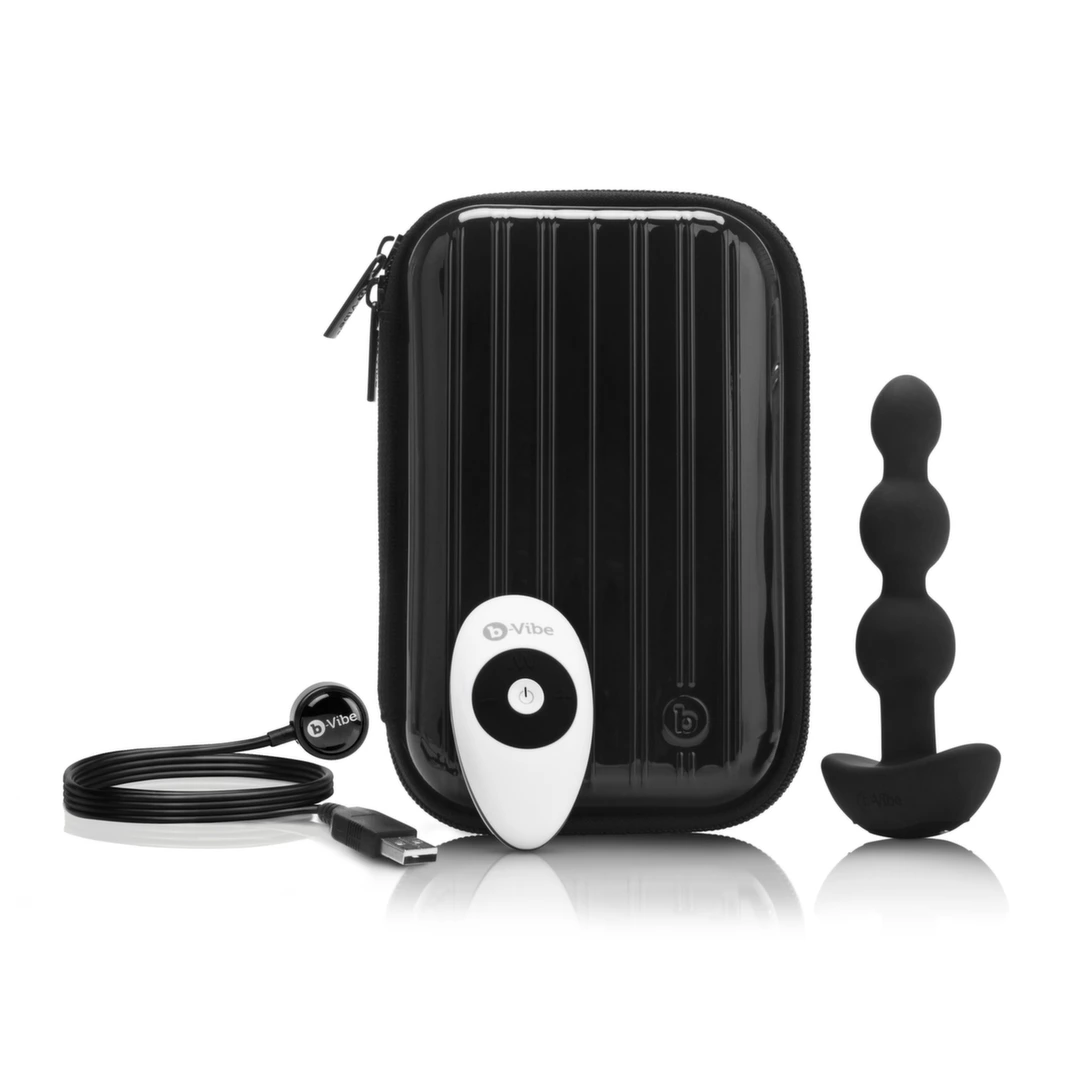 b-Vibe Triplet Black, korek analny — zdjęcie 5