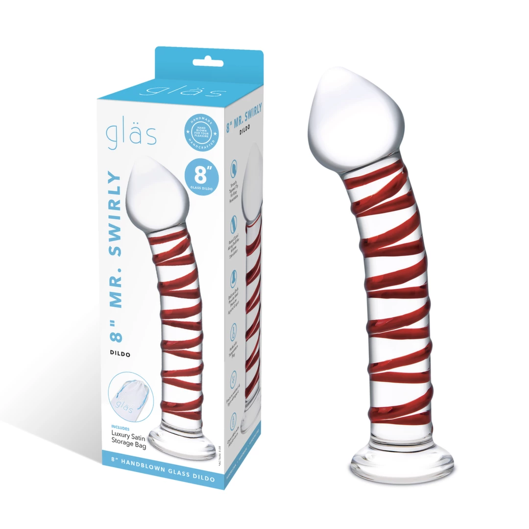 Glas Swirly Red 20,3 cm — zdjęcie 8