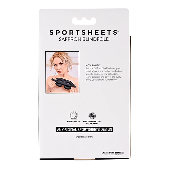 Sportsheets Saffron Czerwona Opaska Na Oczy z Pianką Memory — zdjęcie 3