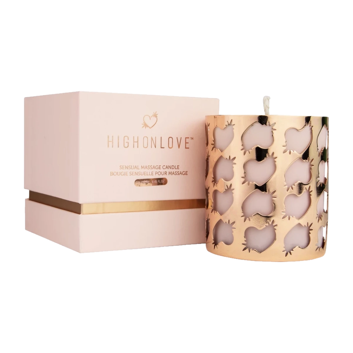 HighOnLove Świeca do masażu Rosebuds 250 ml naturalny