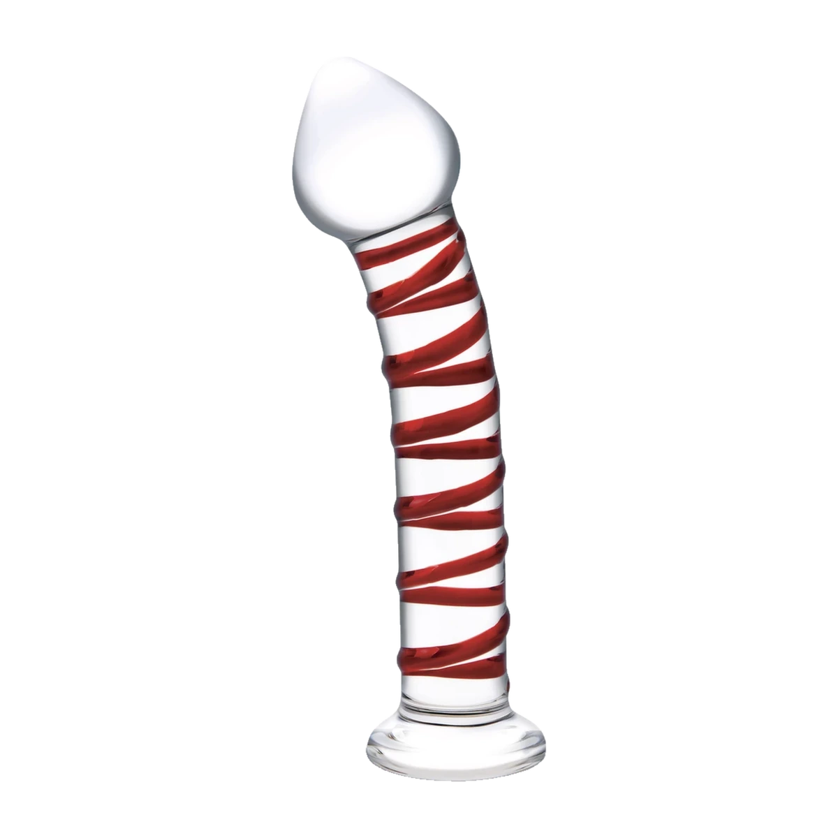 Glas Swirly Red 20,3 cm